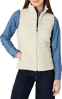 Amazon Essentials Women's Lightweight Water-Repellent and Packable Quilted Vest