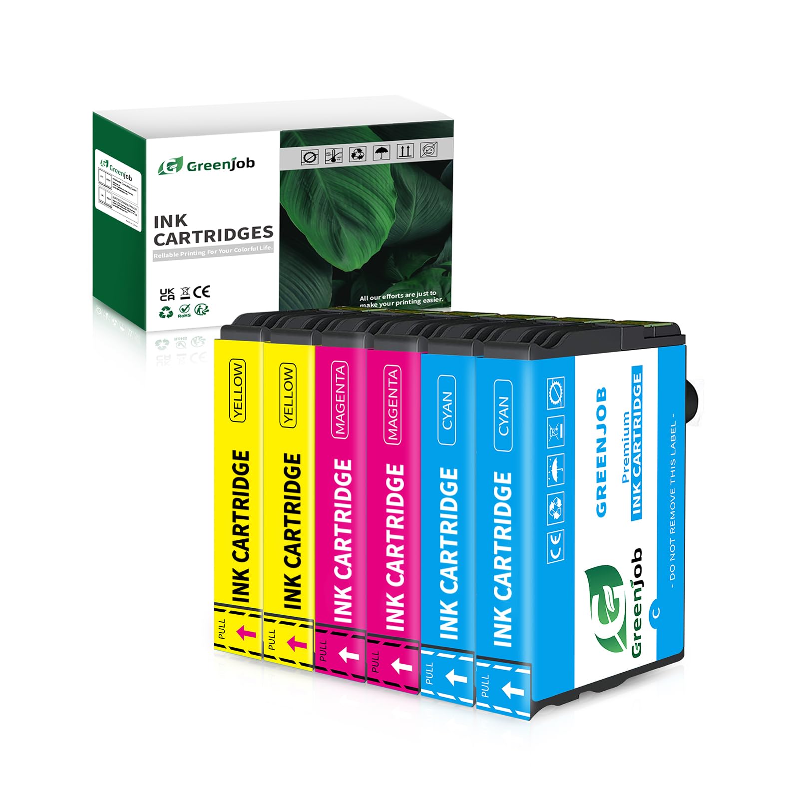 Compatible 603XL Replacement for Epson 603 Ink Cartridges, 6-Pack