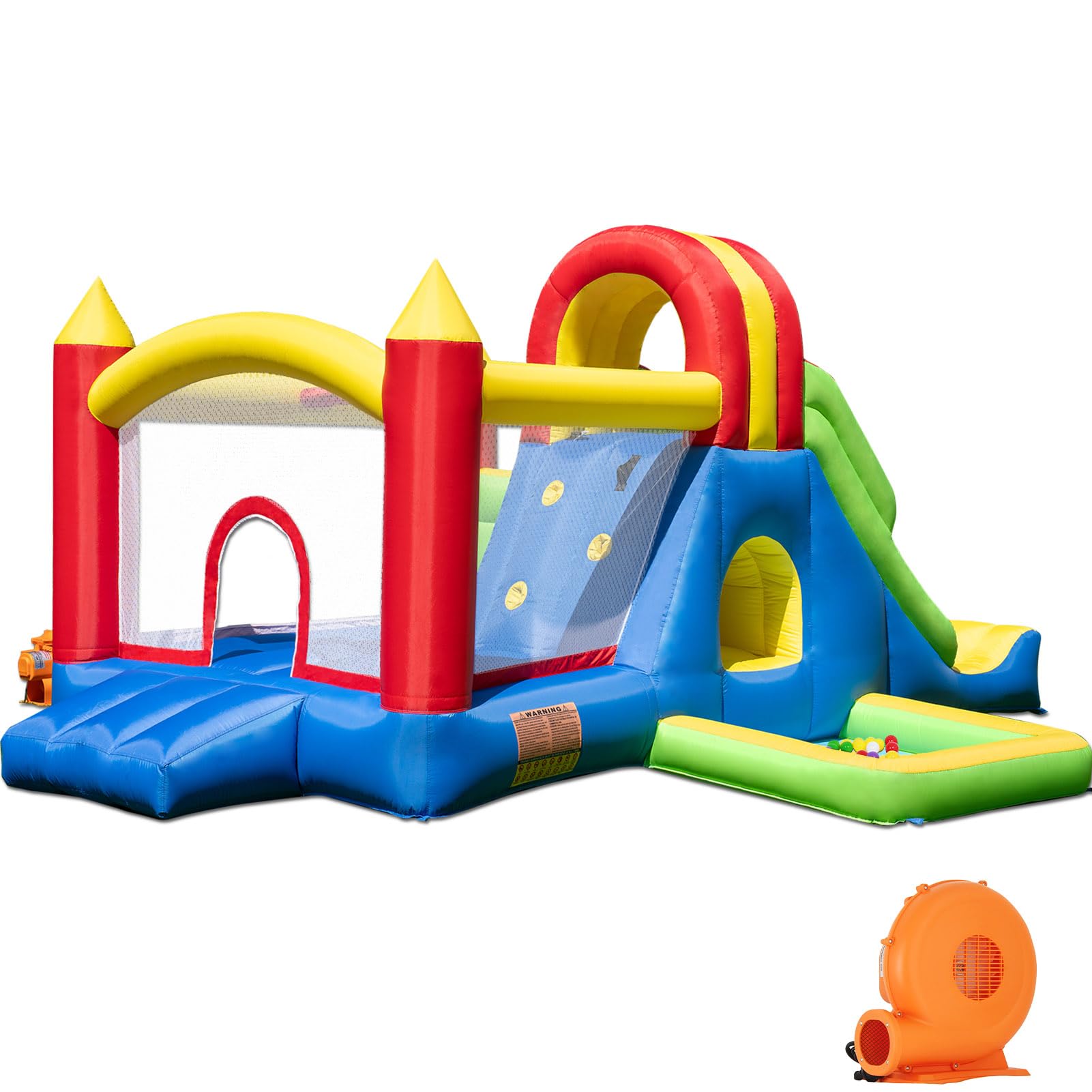 HuaKastro Bouncy Castle with Tall Slide - Large Bounce House for Big Kids, with 