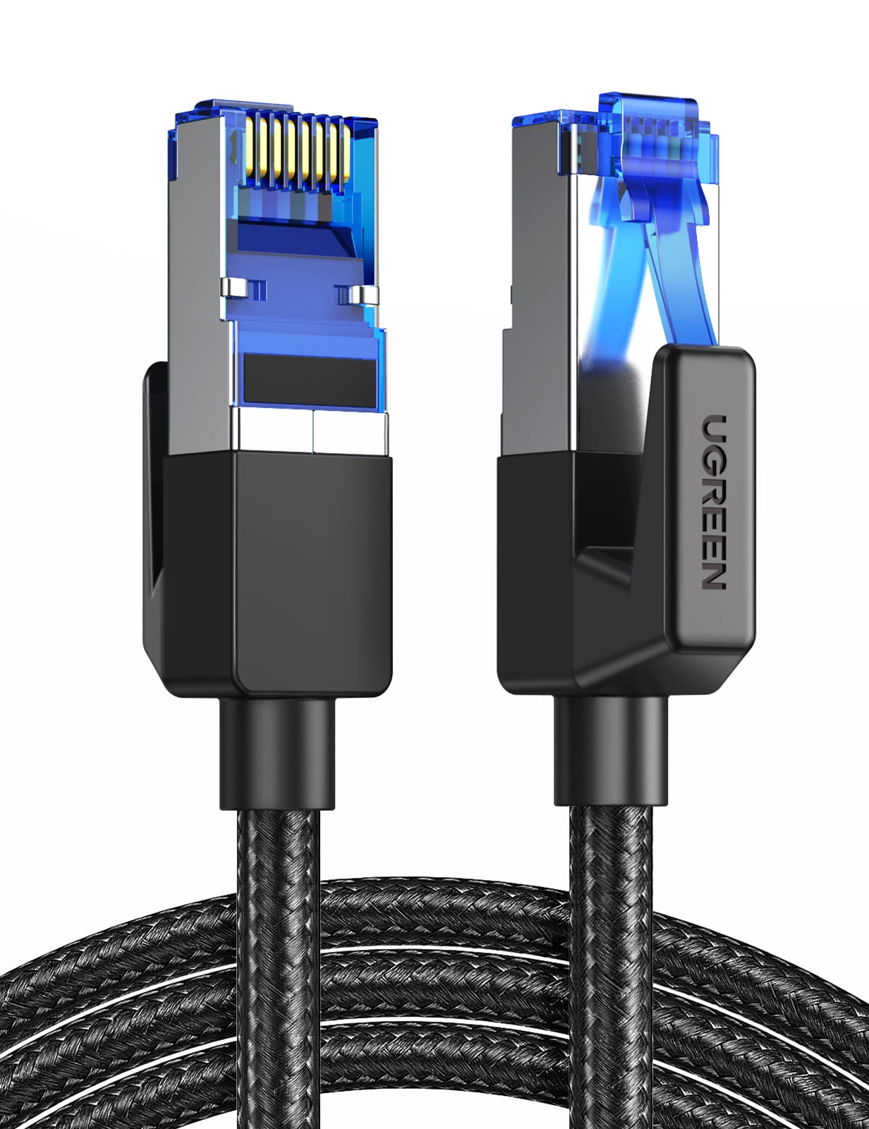 UGREEN Ethernet Cable 10m, Cat 8 High-Speed 40Gbps Internet Cable Braided