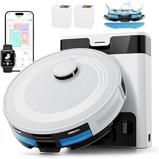 Lefant M2 Pro Robot Vacuum Cleaner with Mop,2.4G/5G Wi-Fi, Self-Emptying