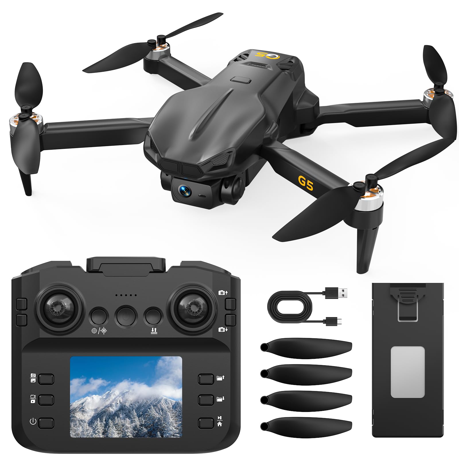 Foldable Drone with 1080P HD Camera for Adults, Drone with 2.8 Inch Screen | For