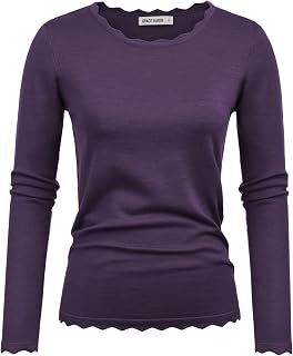 GRACE KARIN Long Sleeve Fall Sweaters for Women Trendy Business Casual Tops