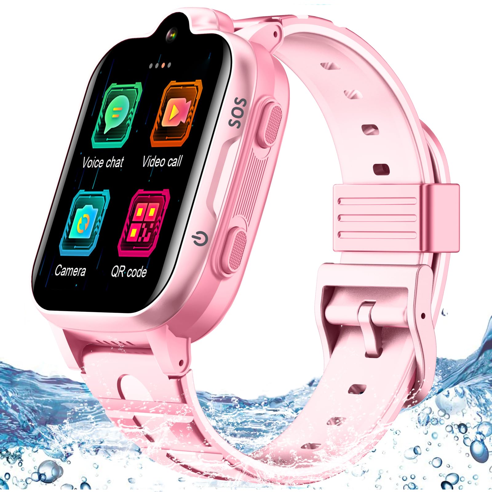 4G GPS Smart Watch for Kids with Whatsapp Line Facebook TikTok Smartwatch