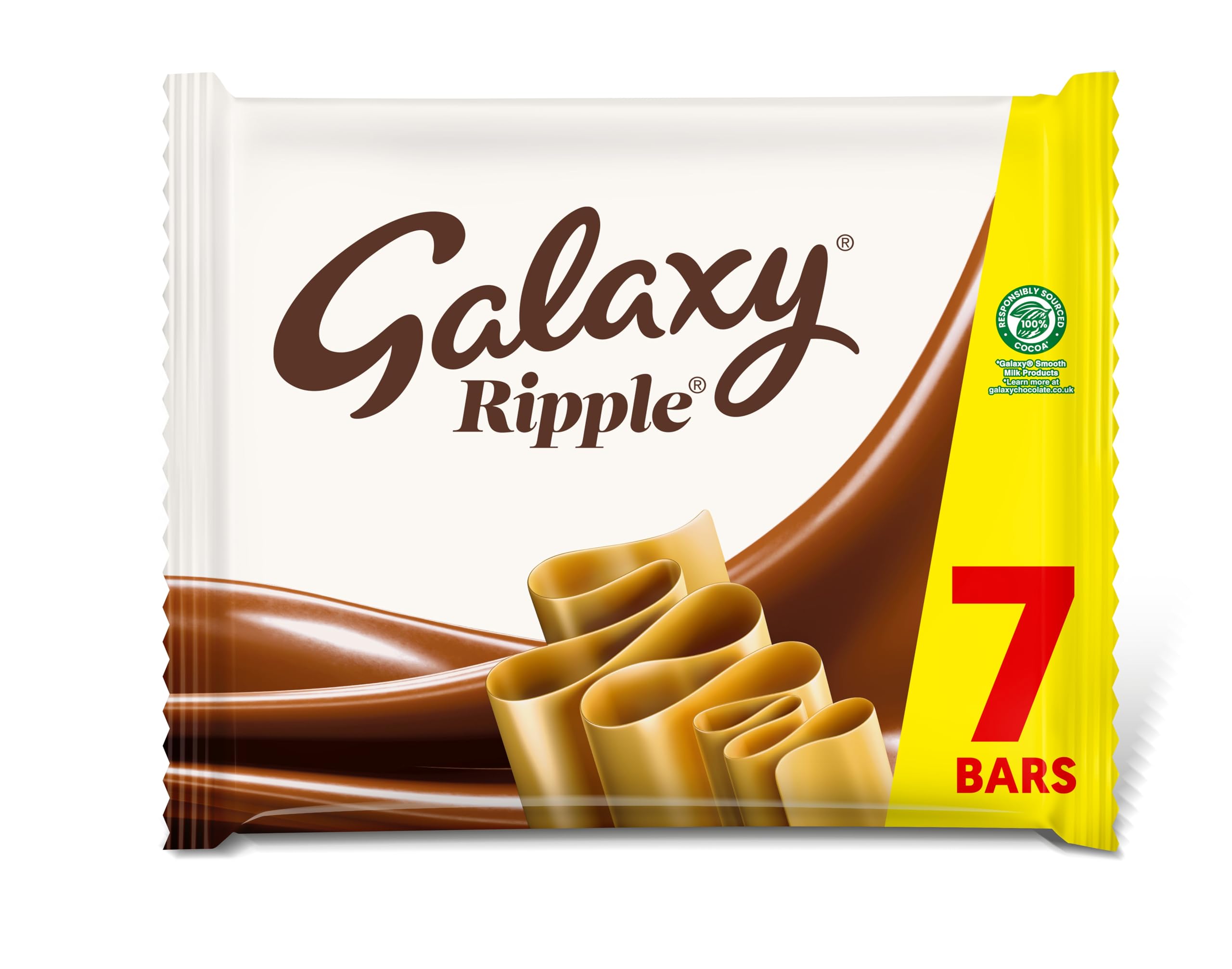 Galaxy Ripple Milk Chocolate Sharing Snacks Sweet Treats Multipack 7 x 30g | Ind