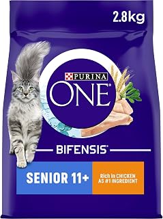 Purina ONE Senior 11+ Cat Food Chicken and Wholegrain 3 kg (Pack of 4-12 kg)