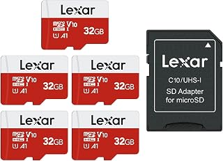 Lexar E-Series 32GB Micro SD Card 5 PK microSDHC UHS-I Flash Memory Card