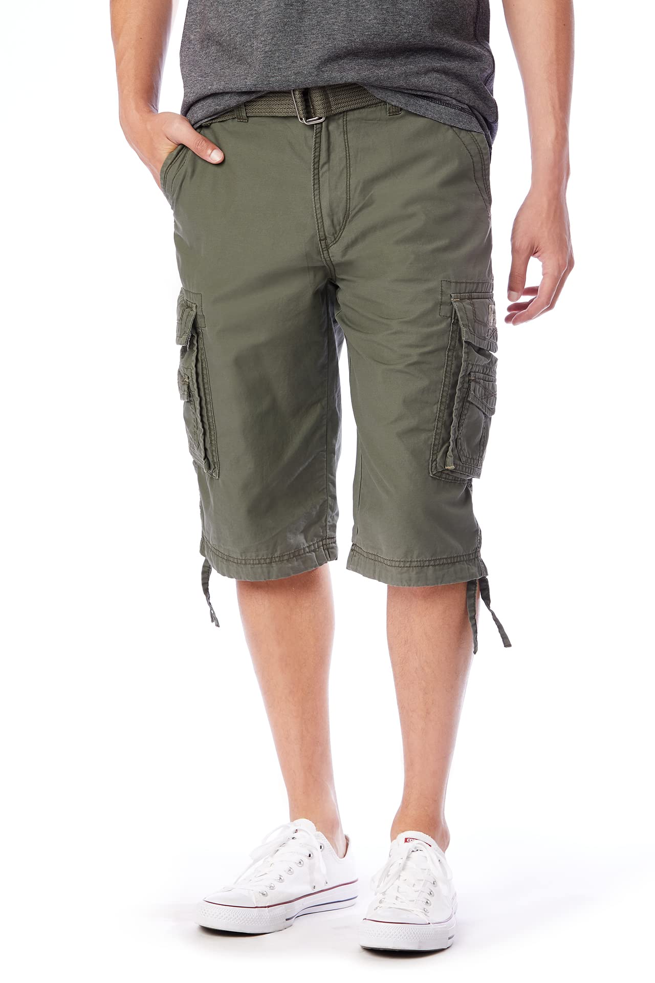 UNIONBAY Survivor Belted Cargo Shorts - Shorts - Survivor Cargo Shorts with Belt