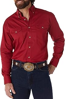 Wrangler Men's Painted Desert Two Pocket Long Sleeve Button Work Shirt