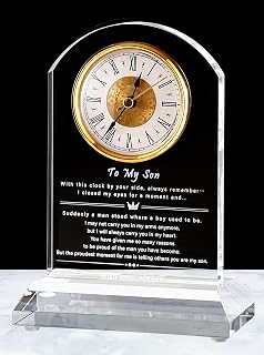 DEEWISH Gifts for Son from Mom Dad, Birthday Graduation Clock, Adult Son