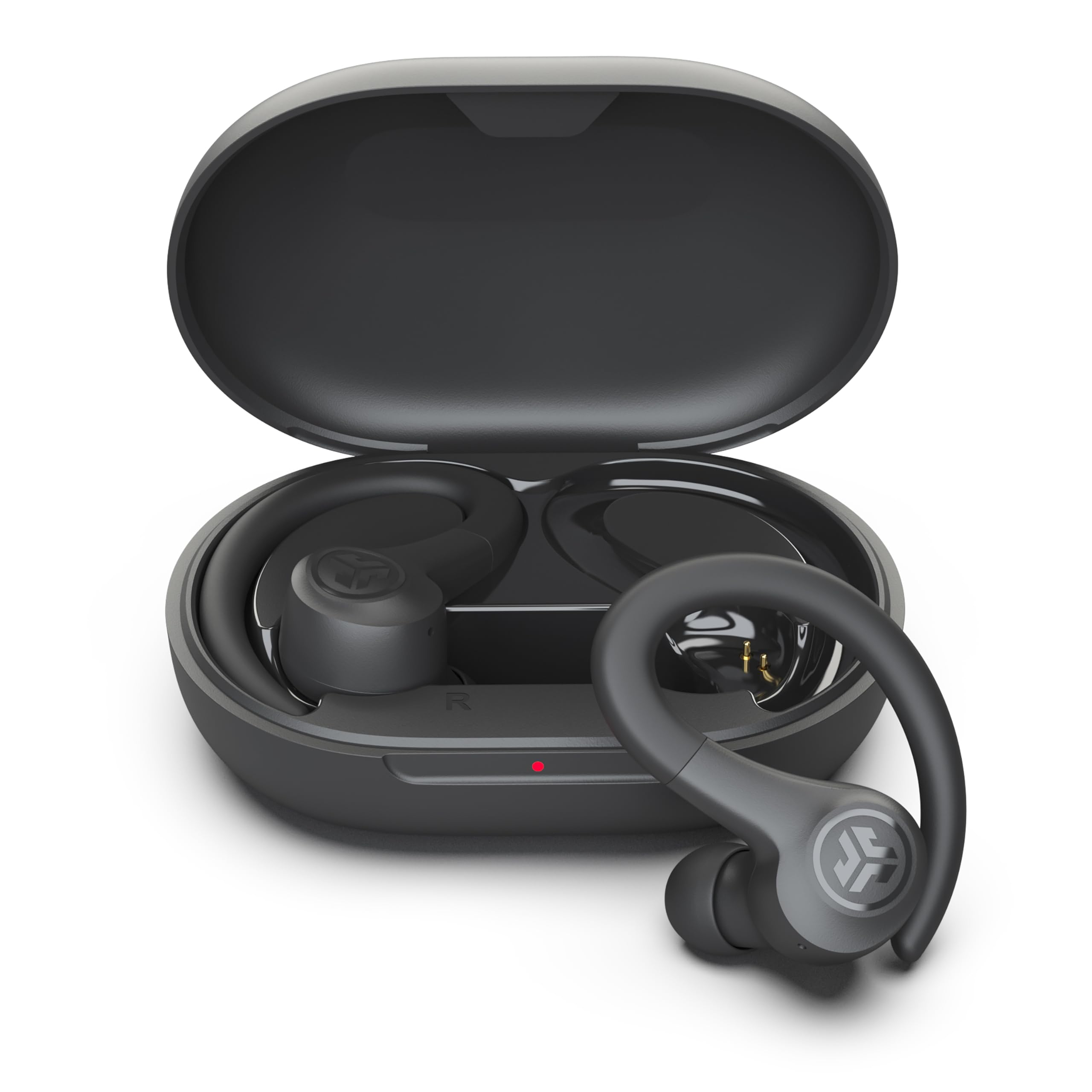 JLab, Go Sport+, True Wireless Workout Earbuds, Bluetooth Sport Earbuds, Clear C