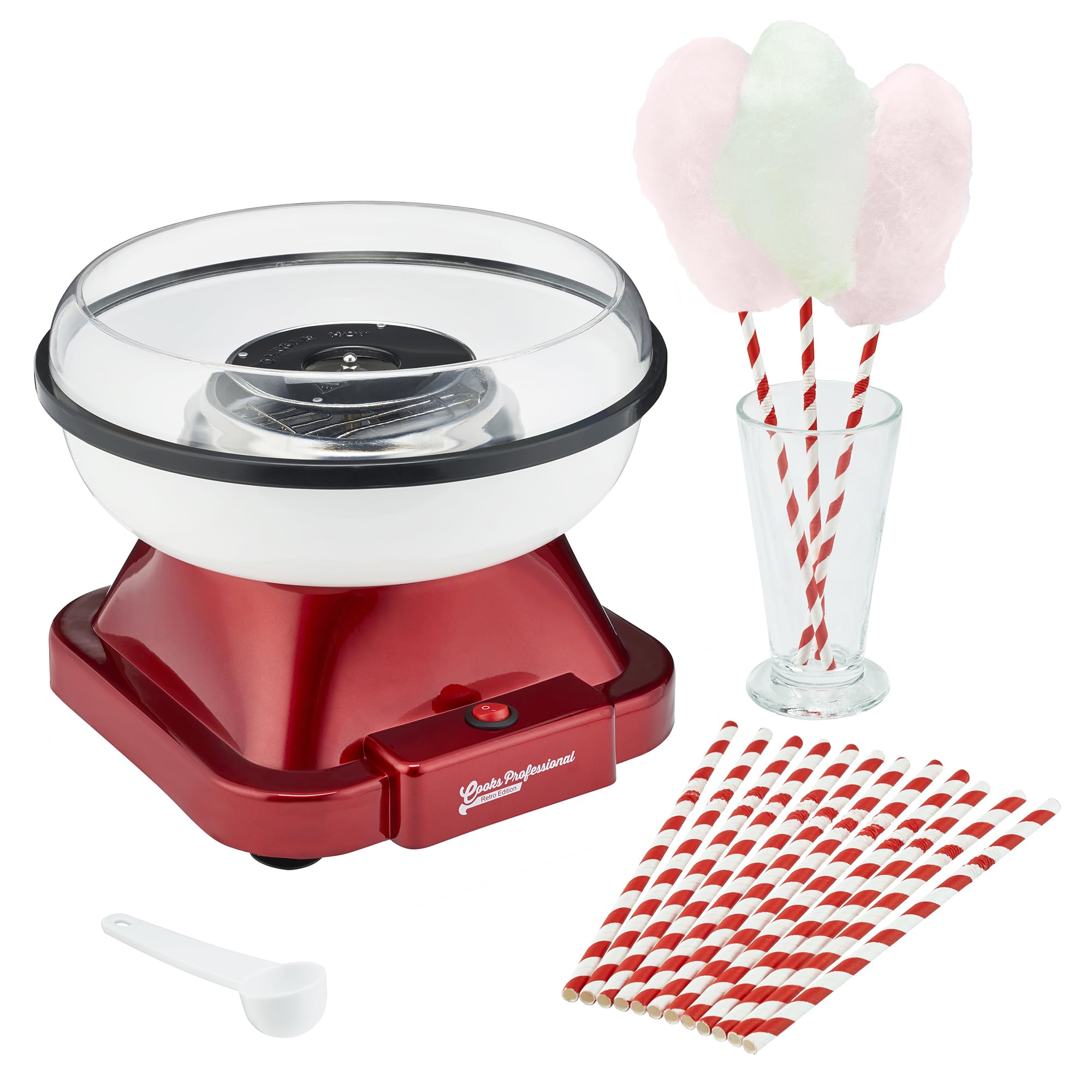 Cooks Professional Retro Edition Candy Floss Maker with Sticks | Carnival Funfai
