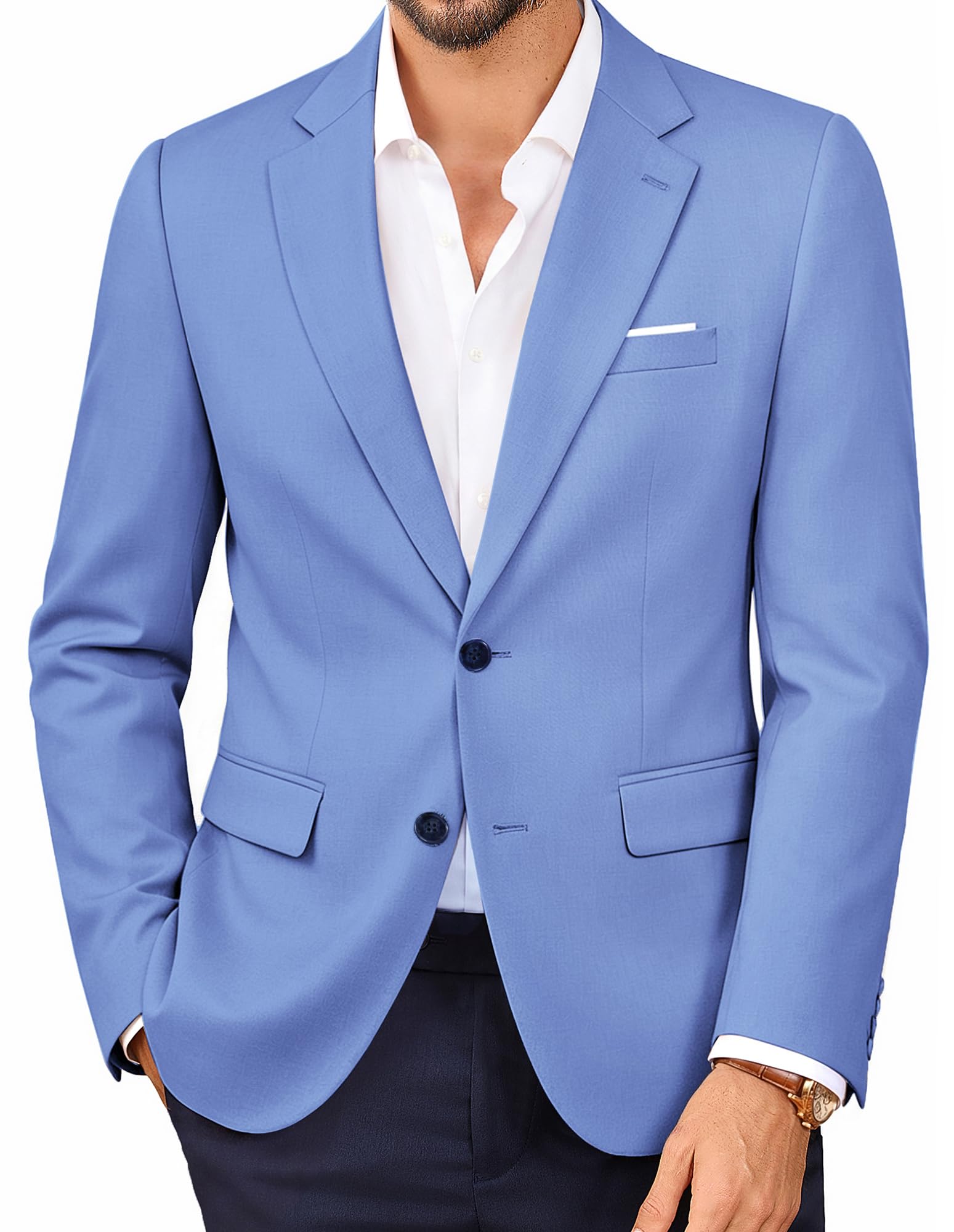 PJ PAUL JONES Mens Suit Jacket Business Casual Blazer Slim Fit Sport Coats