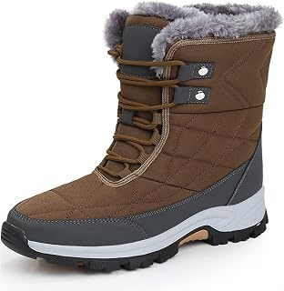 Womens Snow Boots Women's Winter Boots Women Fur Lined Snow Boots For womens Anti-Slip Womens Winter Boots Waterproof Backpacking Boots Outdoor Walking Shoes For Ladies Anti Slip Ankle Boots Non-slip