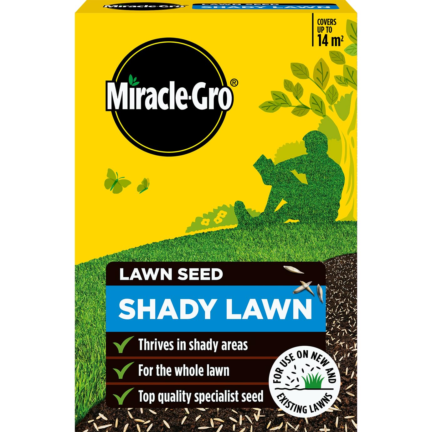 Miracle-Gro EverGreen Shady Lawn Seed 420 G - 14 M2