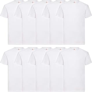 Fruit of the Loom Valueweight T-Shirt, Sizes S - 5XL, Pack of 10, in Various Colours