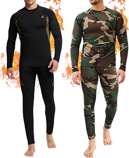 Mens Thermal Underwear Long Johns Base Layer Set Cold Weather 1/2/3 Pack