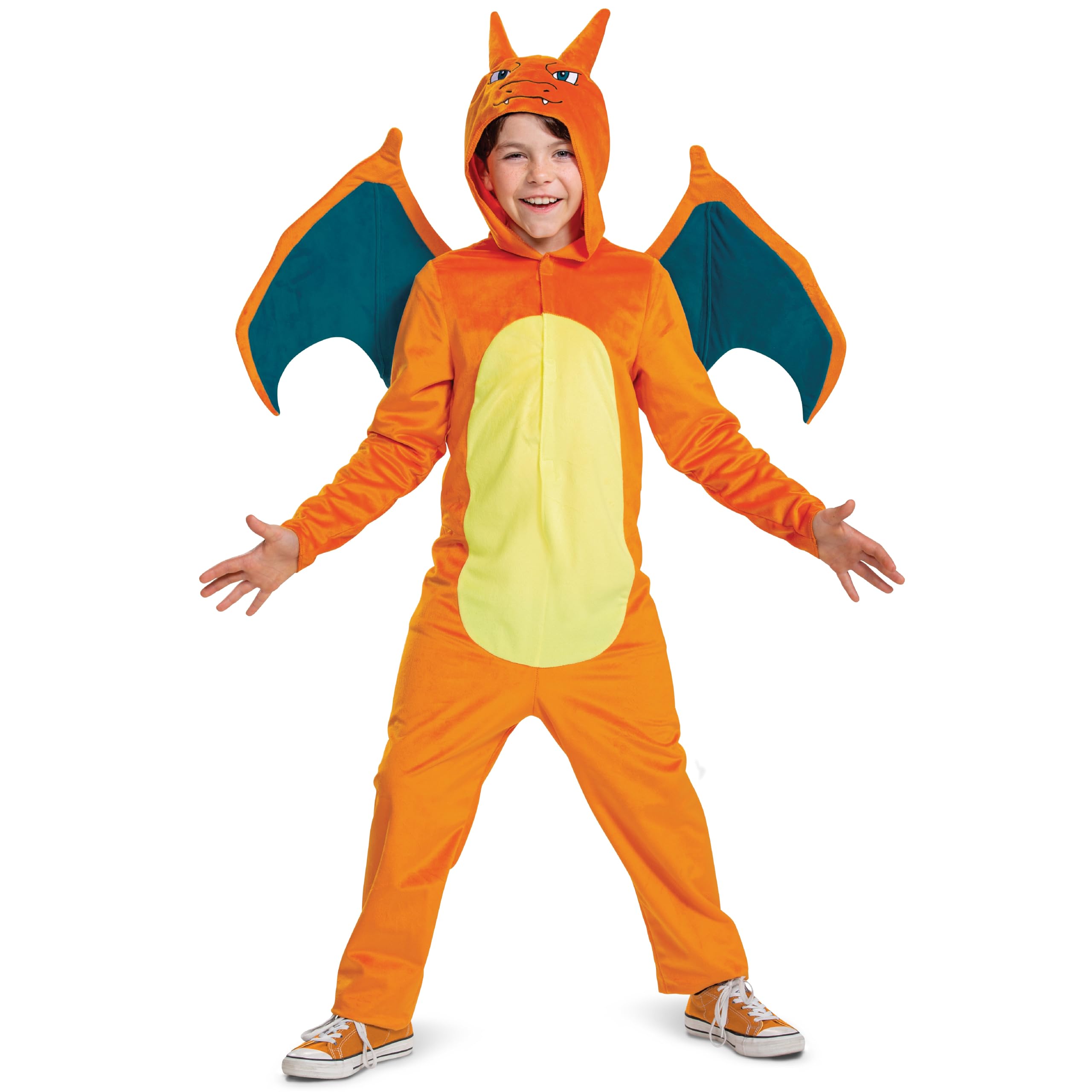 Disguise Pokemon Charizard Costume, Official Pokemon Costume for Kids, Medium (7
