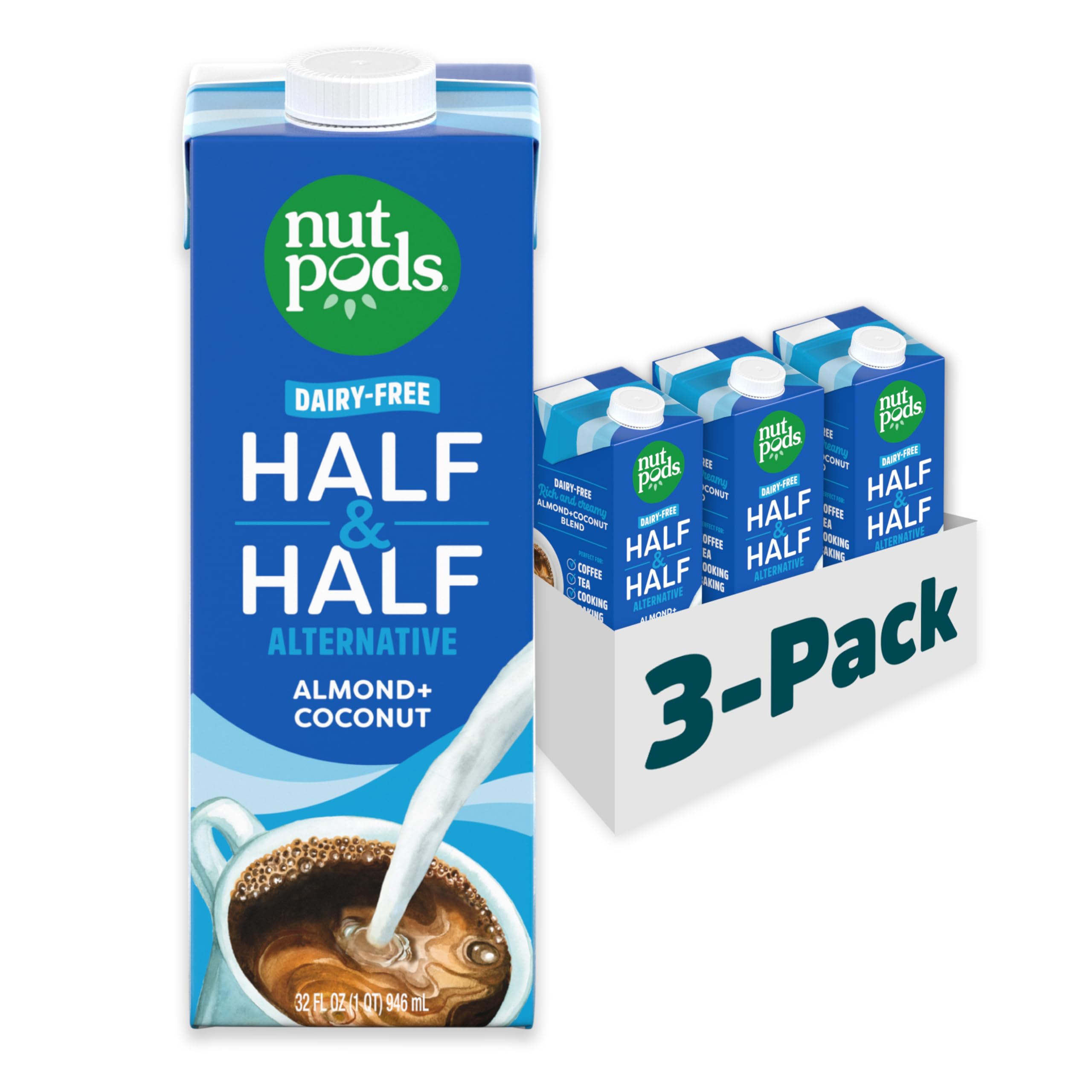 nutpods unsweetened Half & Half Dairy-Free Coffee Creamer | Dairy-free half and 