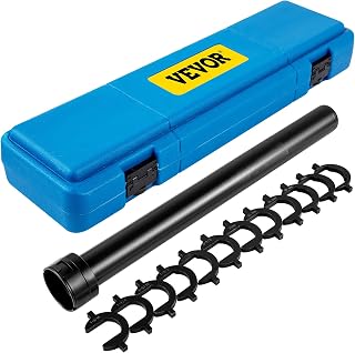 VEVOR Inner Tie Rod Tool Kit, 12 Pcs Tie Rod Removal Tool, 12 Pcs Crowfoot Adapters Master Inner Tie Rod Tool Set, 1/2 Inch Drive Tube Tie Rods Tool, Heavy-Duty Steel Inner Tie Rod Removal Tool For Ve