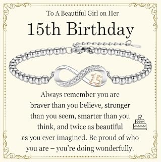10th 11th 12th 13th 14th 15th 16th 17th 18th 19th 20th 21st Birthday Gifts for Girls, Birthday Bracelet Gifts Presents for Daughter, Sister, Granddaughter, Niece