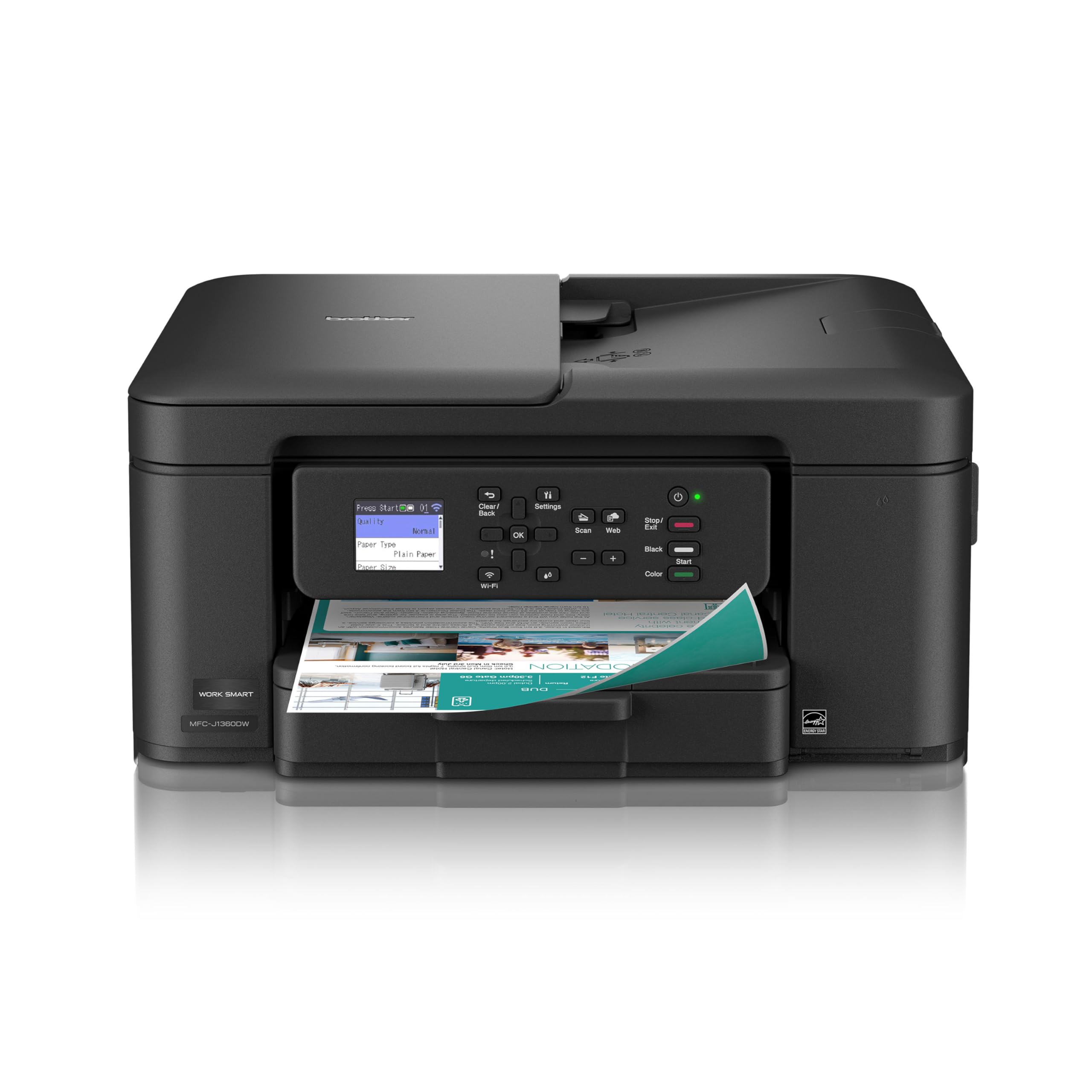 Brother Work Smart 1360 Wireless Color Inkjet All-in-One Print, Scan, Copy | Bes