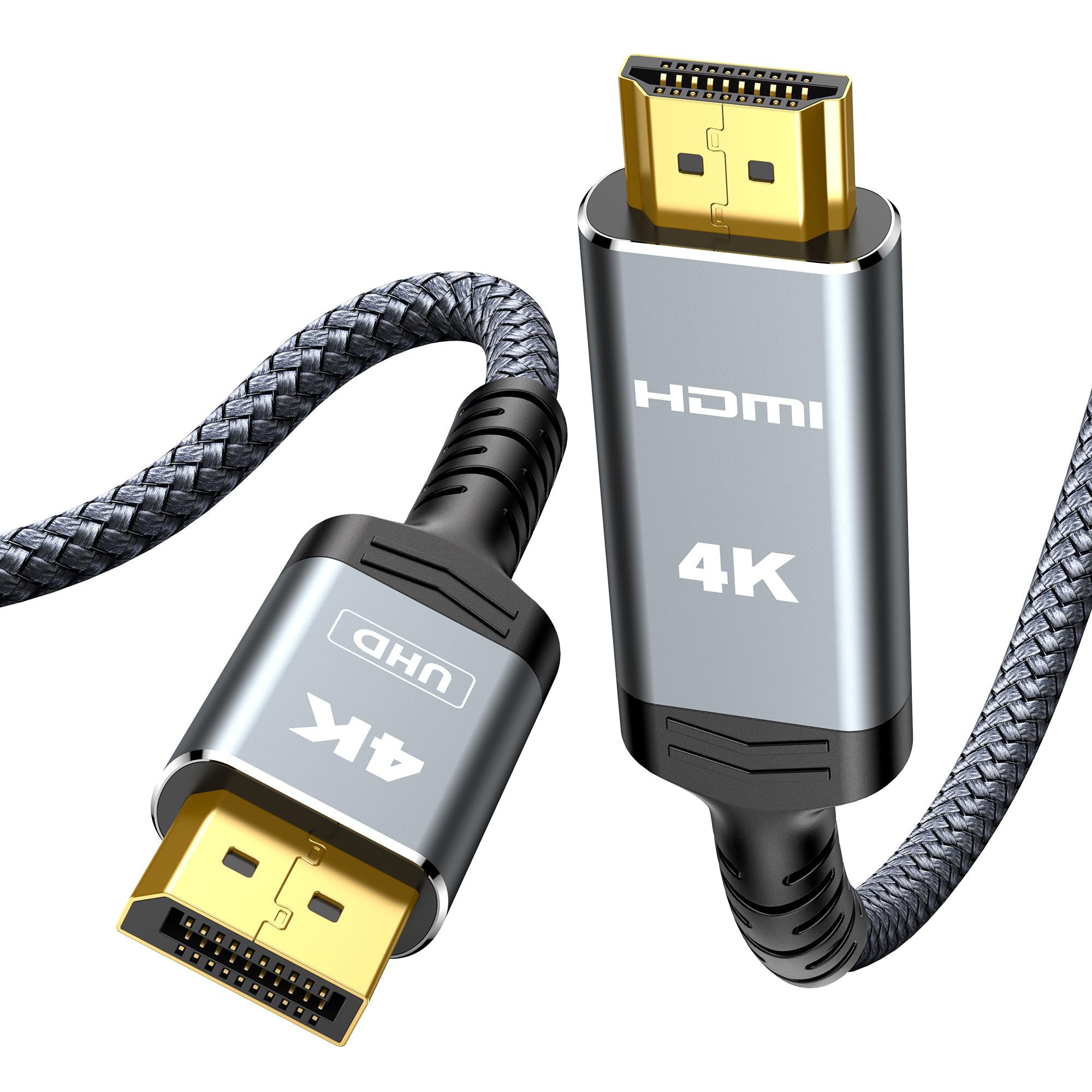 Highwings 4K DisplayPort to HDMI, Uni-Directional Only DP to HDMI 6.6FT | DP (So