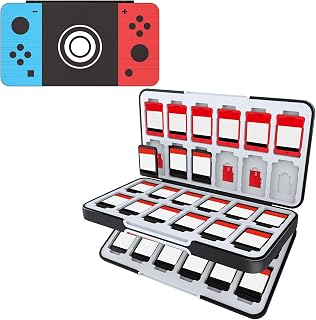 HEIYING Game Card Case for Nintendo Switch 2 / Switch OLED,Customized Pattern Portable Travel Carry Case with 48 Game Card Slots and 24 Micro SD Cards Slots