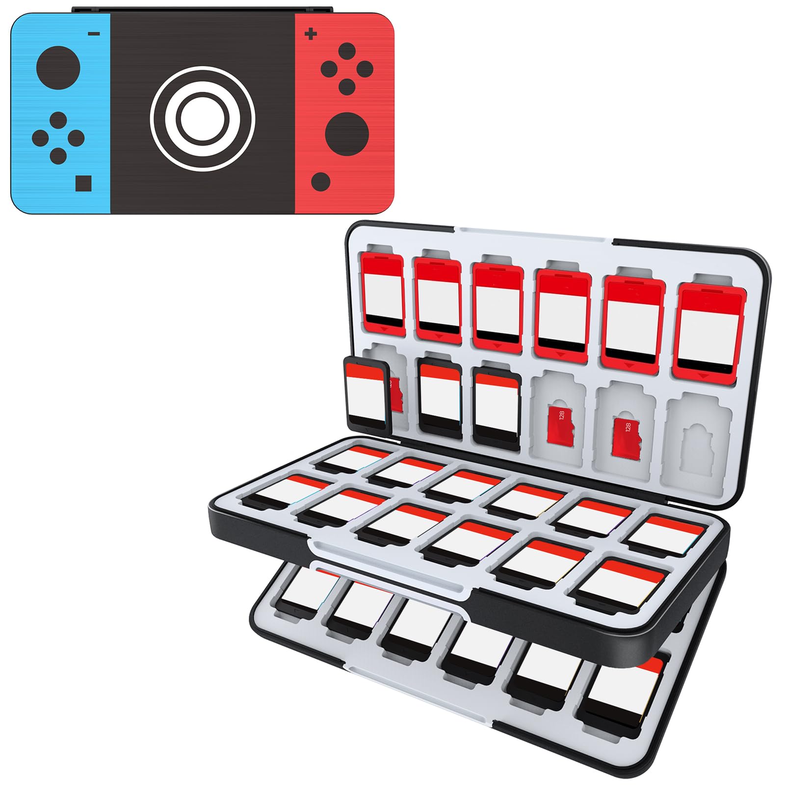 HEIYING Game Card Case for Nintendo Switch 2 / Switch OLED,Customized Pattern Po