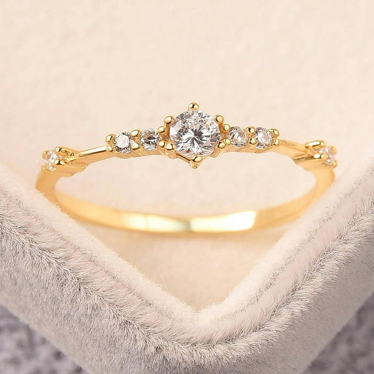 1pc 925 Silver Sparkling Thin Ring For Women Sterling Silver Trendy Fine Jewelry