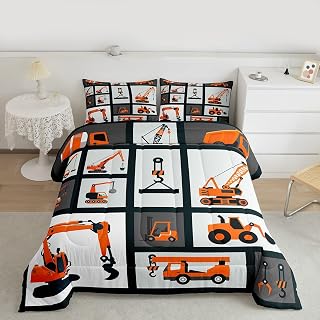 Feelyou Boys Construction Bedding Set Full Size Bedding Set 3Pcs