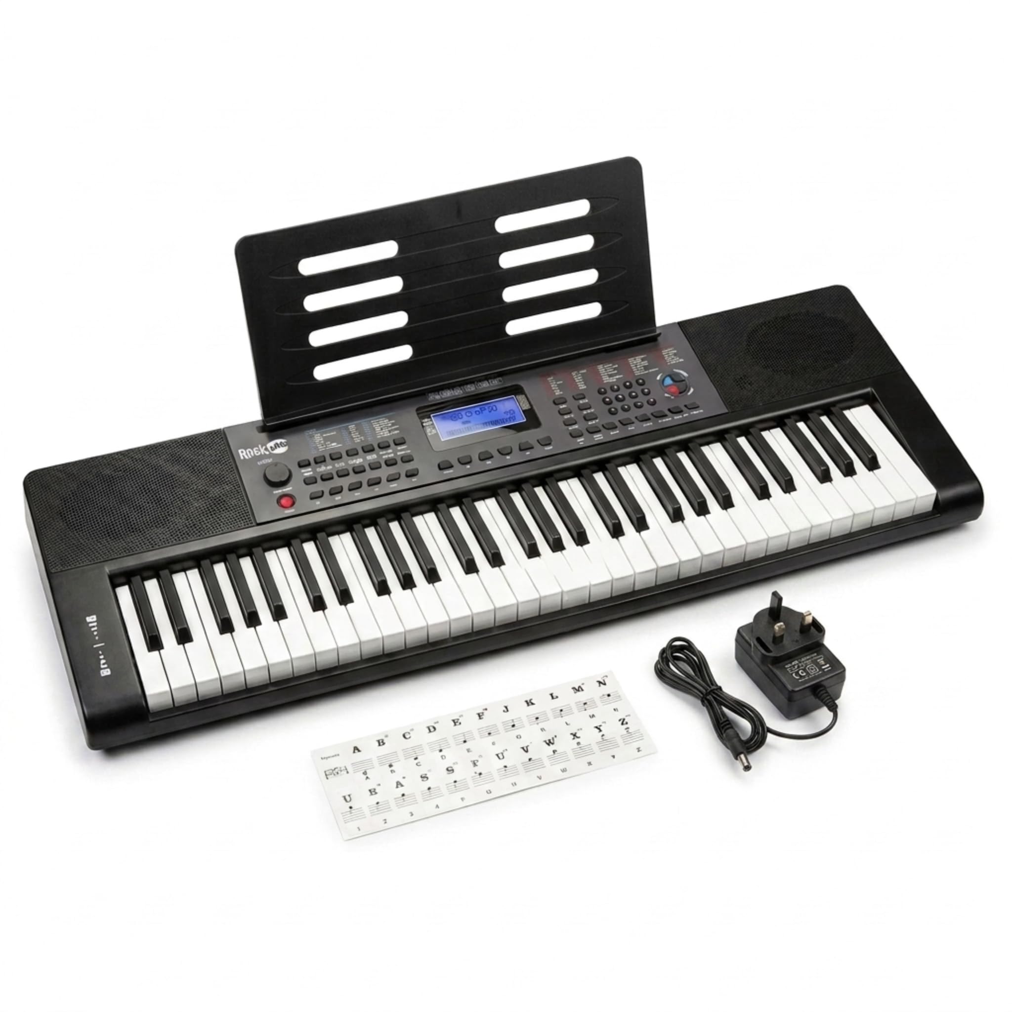 RockJam RJ461 61 Key Keyboard Piano with Pitch Bend for Beginners | Beginner 61 