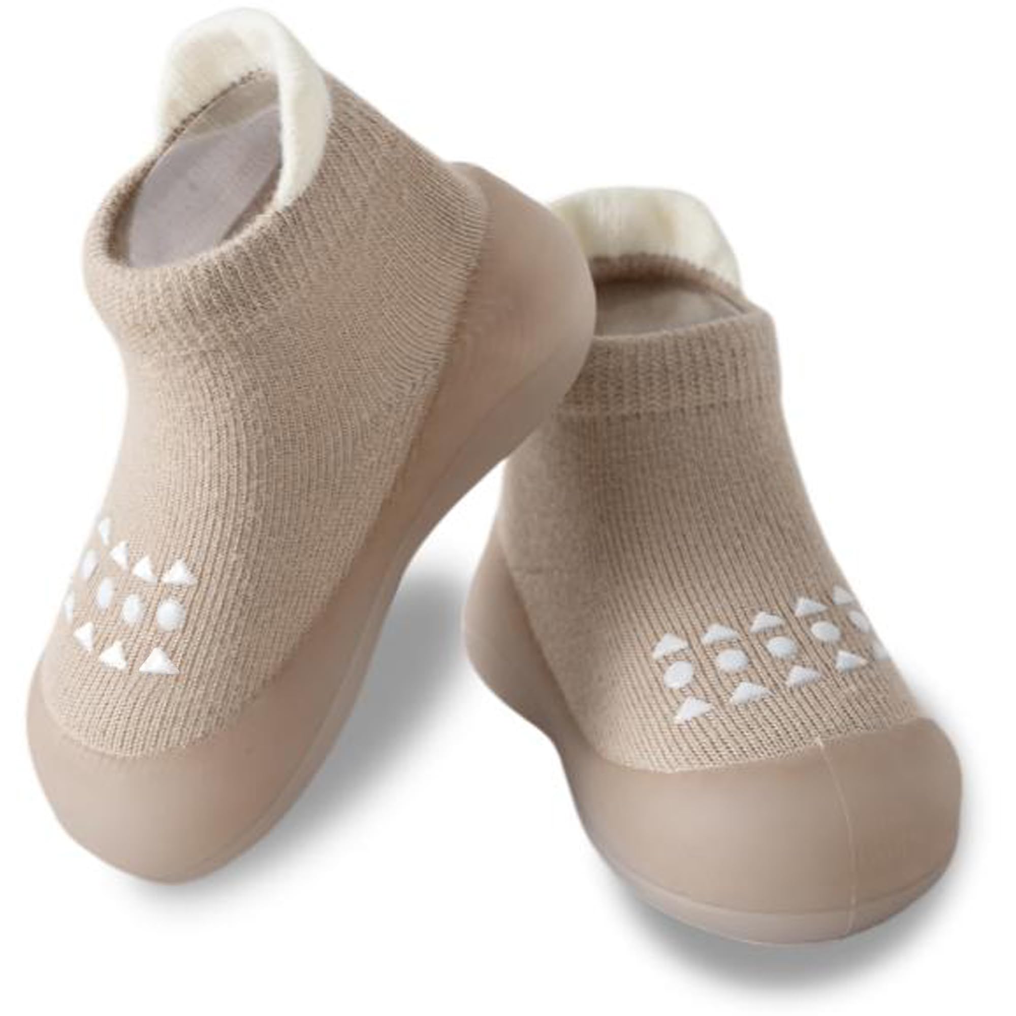 Hstyle Baby Sock Shoes Toddler Walking Shoes Infant Non-Slip Slippers Soft Rubbe