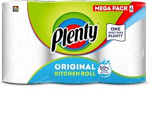 Plenty Kitchen Roll, 6 Rolls, 2 Ply Paper