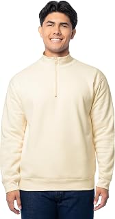 Fruit of the Loom mens Fleece Quarter-zip Pullover Sweatshirt