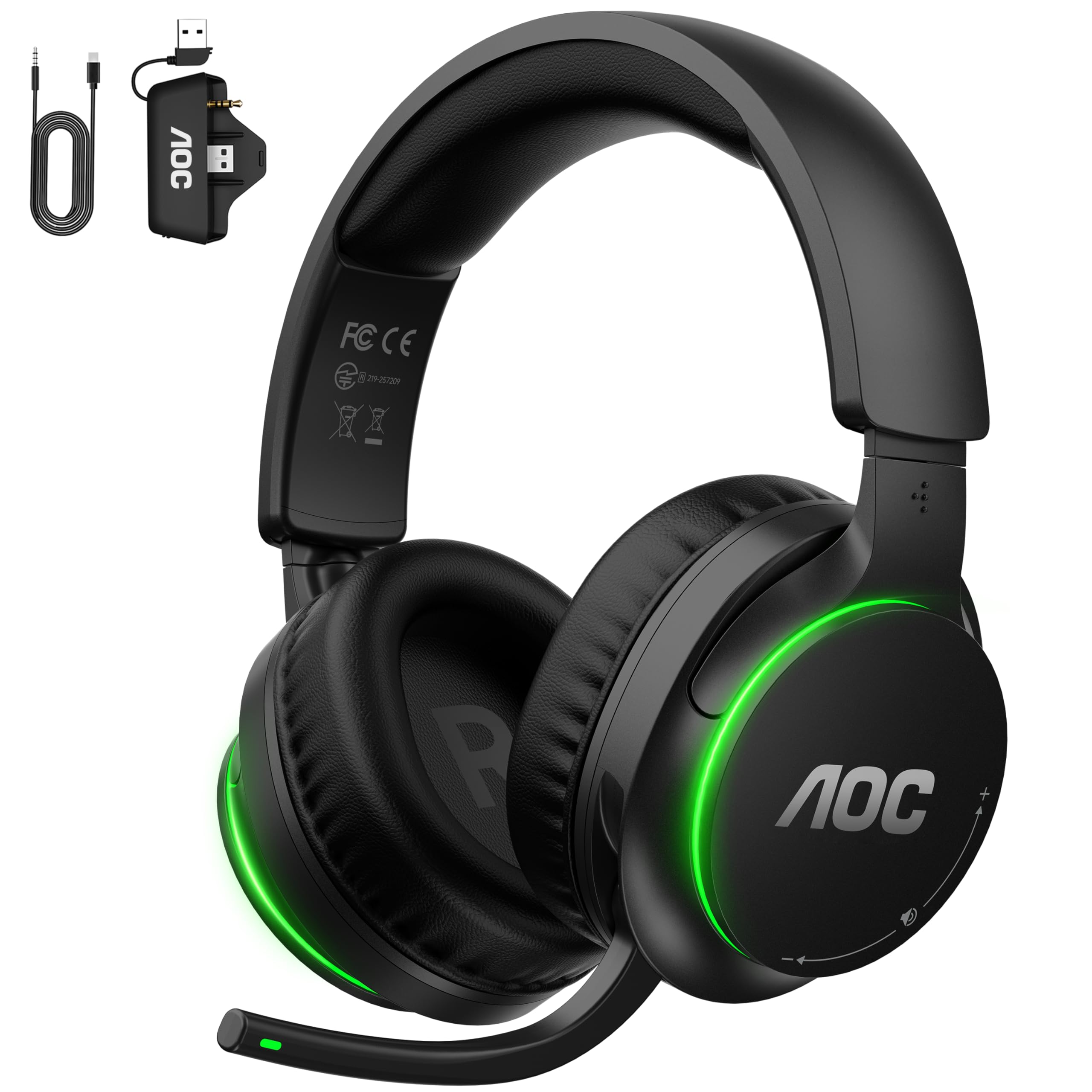 AOC Wireless Gaming Headset for Xbox Series X|S, Xbox One, PS5, PC, Switch | Blu