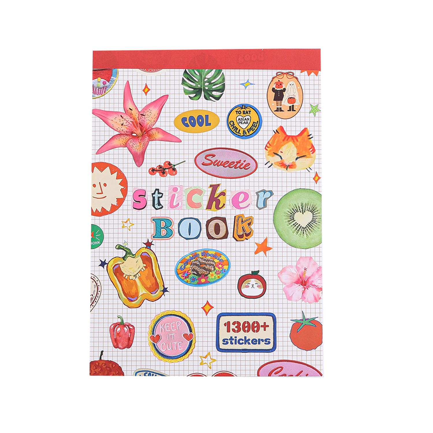 Girl's Korean Sticker Book, Food and Daily Life Theme - 1300+ Cute Dream St