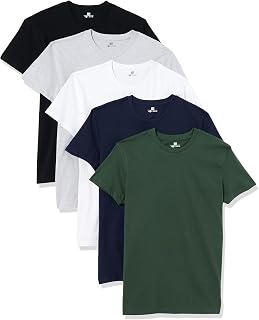 Lower East Herren-T-Shirt mit kurzem Ärmel aus Baumwolle,Rundhalsausschnitt