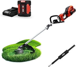 DCK 58V Cordless String Trimmer 15 Inch, Brushless Multi-Head Weed Eater | 4.0Ah Battery & 5A Charger, 3-Speed Weed Wacker Attachment Capable, Auto Line Feed, Shoulder Strap Included