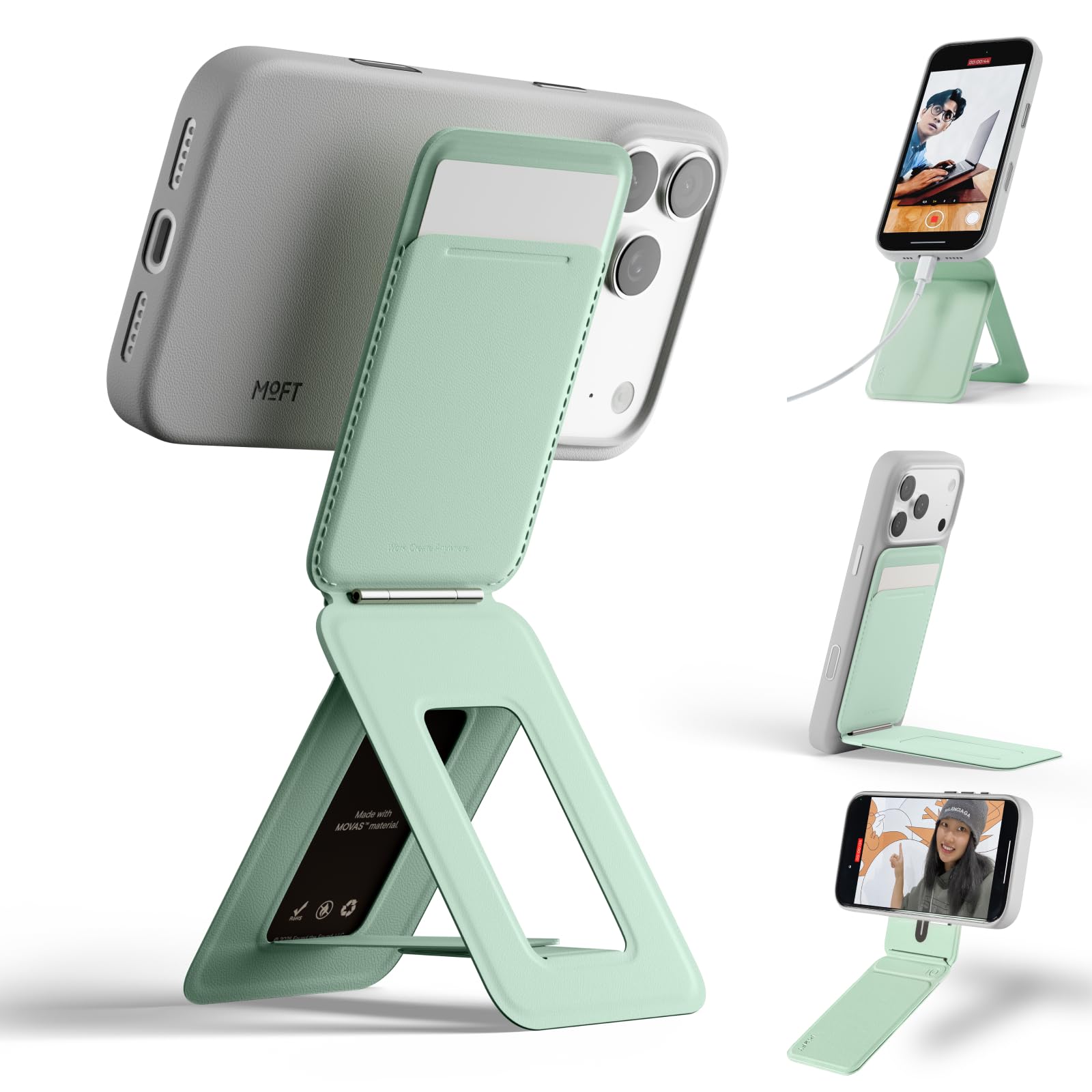 Moft [Official Store] Moft Smartphone Stand 8-in-1 Multi-functional Stand with C