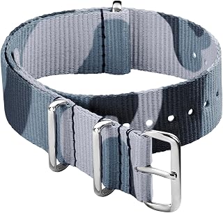 Archer Watch Straps - Classic Military Style Nylon Watch Strap - Choice of Color and Size (18mm, 20mm, 22mm, 24mm)