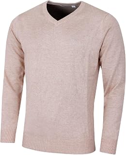 Calvin Klein 2026 Men's V-Neck Golf Sweater Cotton Easy Care