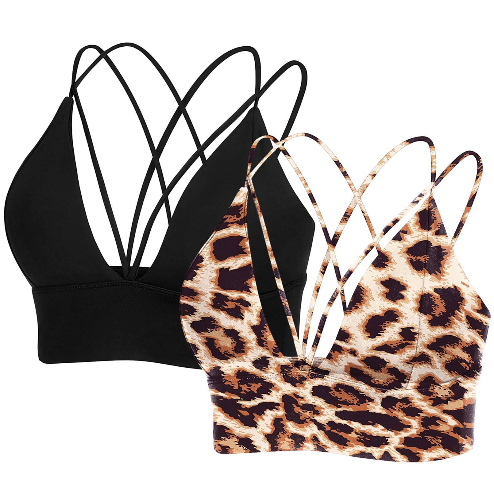 MotoRun Bralettes for Women, Strappy Sports Bra Push up Bralette Sexy Bras Rave 