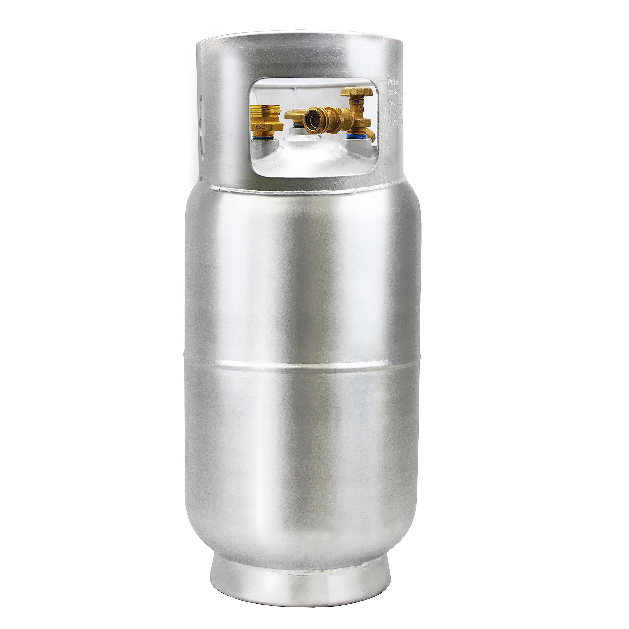 Flame King 33.5lb Aluminum Forklift Propane Tank with Gauge, DOT and TC Complian