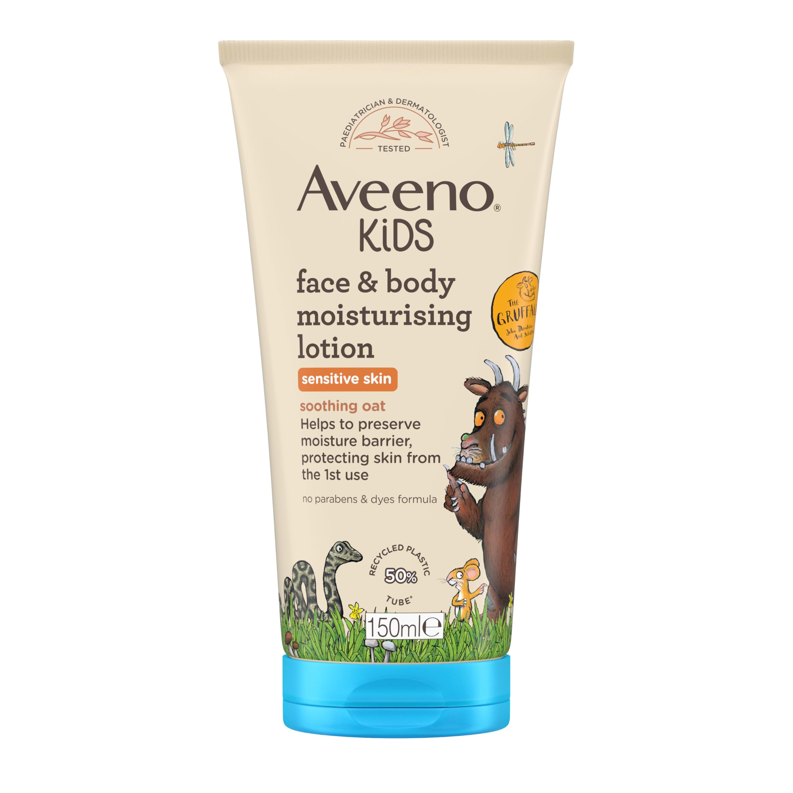 Aveeno Kids Face & Body Lotion for Kids' Sensitive Skin Gruffalo Edition | Non-G