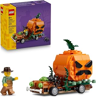 LEGO Jack-O'-Lantern Pickup Truck 40822 | Building Toys for Boys & Girls, Ages 8+, Halloween Decor & Craft, 177 pieces, Gift for Kids