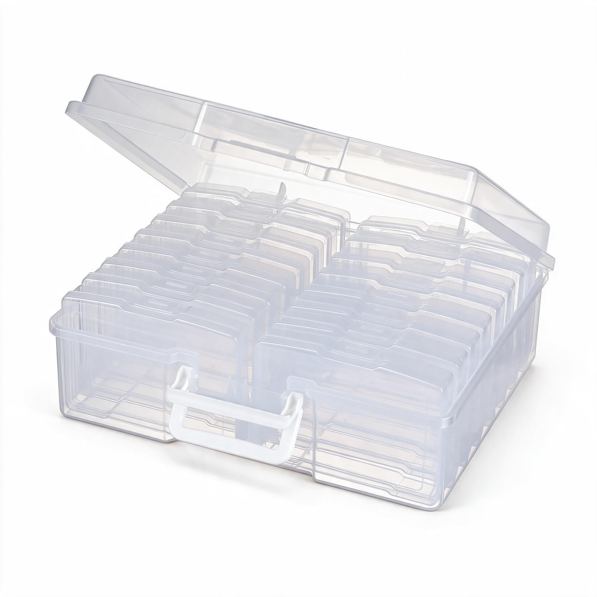 novelinks Photo Storage Box and 16 Inner 4" x 6" Photo Storage Containers | 1Pac