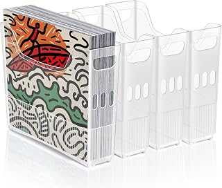 dndsim 4PCS 12x12 Paper Storage, Scrapbook Paper Storage, 12x12 paper storage organizer,for Holding scrapbook organizer, Card Stock