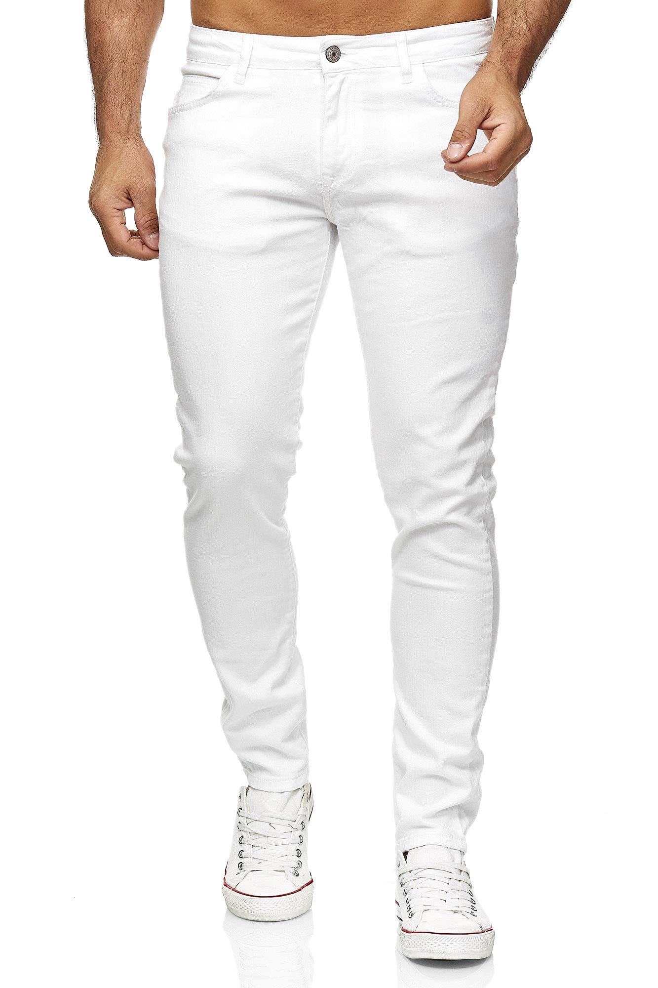 Jeans Slim Fit Stretch Denim Hose im 5 Pocket Style Clean Look Basic für Alltag 