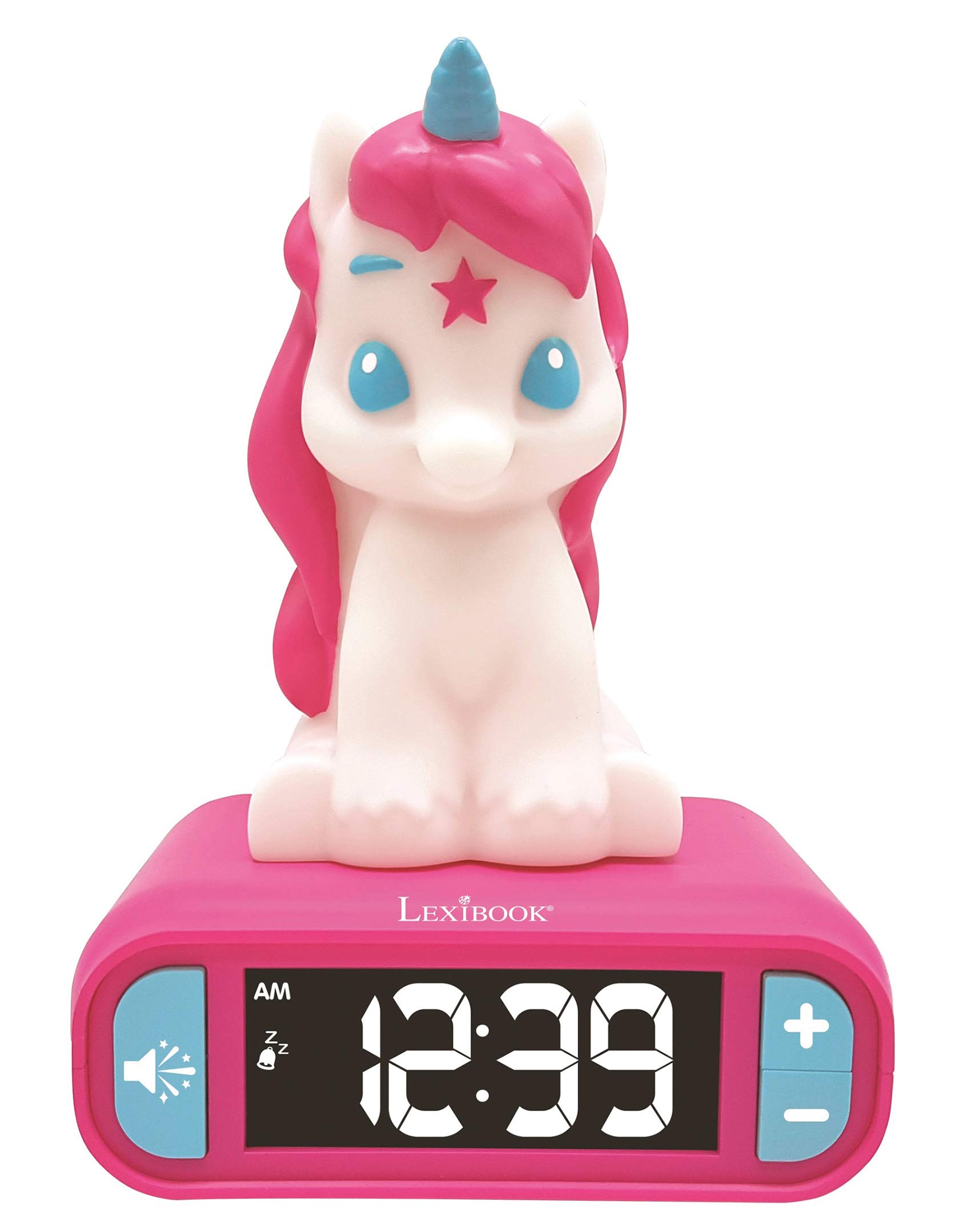 LEXIBOOK, Unicorn Alarm Clock Night Light, RL800UNI